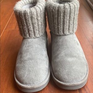 Lamo Water & Stain Resistant Gray sweater Boots